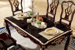 Royal Classic European Style Wooden Luxury 6 Seater Dining Table LF-1075