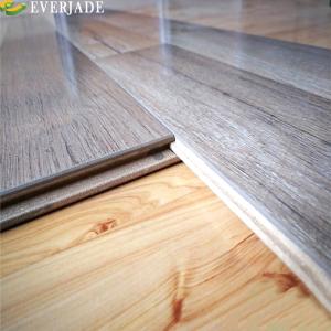 China 12mm Wood Look Plastic Laminate Flooring with ISO9001 / ISO14001 / CE Certification factory