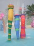 Customized Carp Carton Spray Park Aqua Park Equipment For Children / Kids Fun