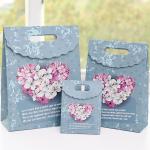Recycled Materials Weeding Gift Paper Bags With CMYK/Pantone Colors Custom