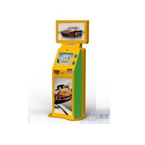 China Dual Screen 19inch touch screen plus 32 inch advertising Kiosk.Custom design are offered on sale