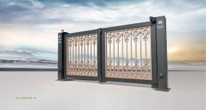 China Aluminium Alloy Automatic Swing Gate , Villa Bi Fold Gates For Driveways factory