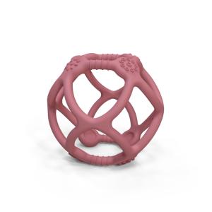 China BPA Free OEM Organic Silicone Teething Ball Baby Chew Teething Toys factory