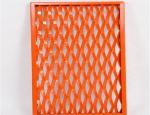 100mm hole size Red Color outdoor Wall Decorative expanded metal mesh