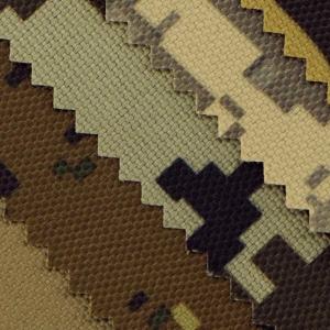China 900D 100% polyester camo fabric PU Coated Composited Oxford Fabric factory