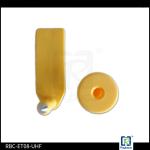 TPU Material Animal Tracking Tags UHF Ear Tag For Lamb / Goat 53mm Length, rfid