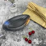 8.9" Boat Shape Melamine Salad Plate Dinnerware Japanese And Korean Style
