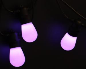 China 50FT Outdoor Weatherproof Flexible LED Smart Light String Hanging Socket Perfect Garden Light Retro factory