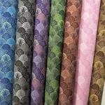 Pvc Peacock Printed Film Style Synthetic Artificial Leather For Bag Packaging