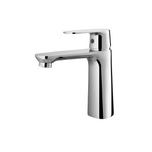 China Basin Faucets Washroom Counter Mounted Brass Tap Single Lever Washroom Basin Faucets Mixer factory