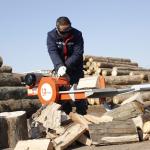 Electric Household Wood Cutting-Splitting Machine with Flywheel and Hydraulic
