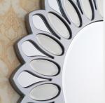 Art Deco Round Bevelled Glass Wall Mirror For Bedroom Lounge Bathroom