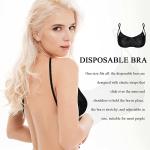 S&J Disposable Bra OEM High quality one piece bra black shoulder straps women
