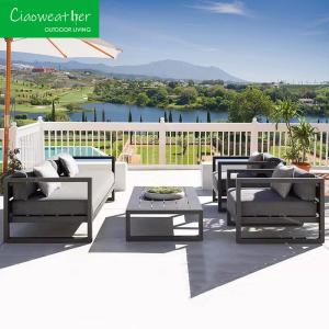China Aluminum Garden Sofa Modern Outdoor Furniture for Patio Set Sectional All Weather factory