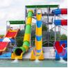 Buy cheap Multicolored Amusement Park Water Slide Straight Tube Slide 23m Length from wholesalers