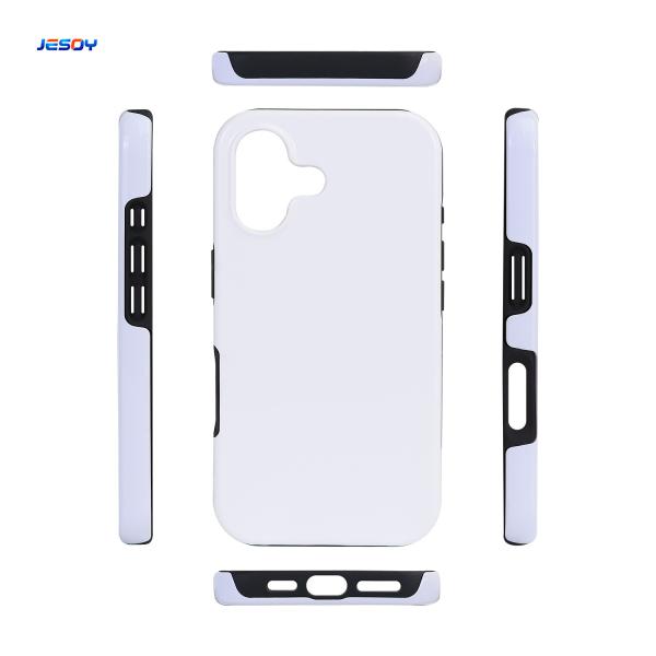 Sublimation 3D 2in1 Film Mobile Phone Case Blank Phone Cover For IPhone 16 Pro