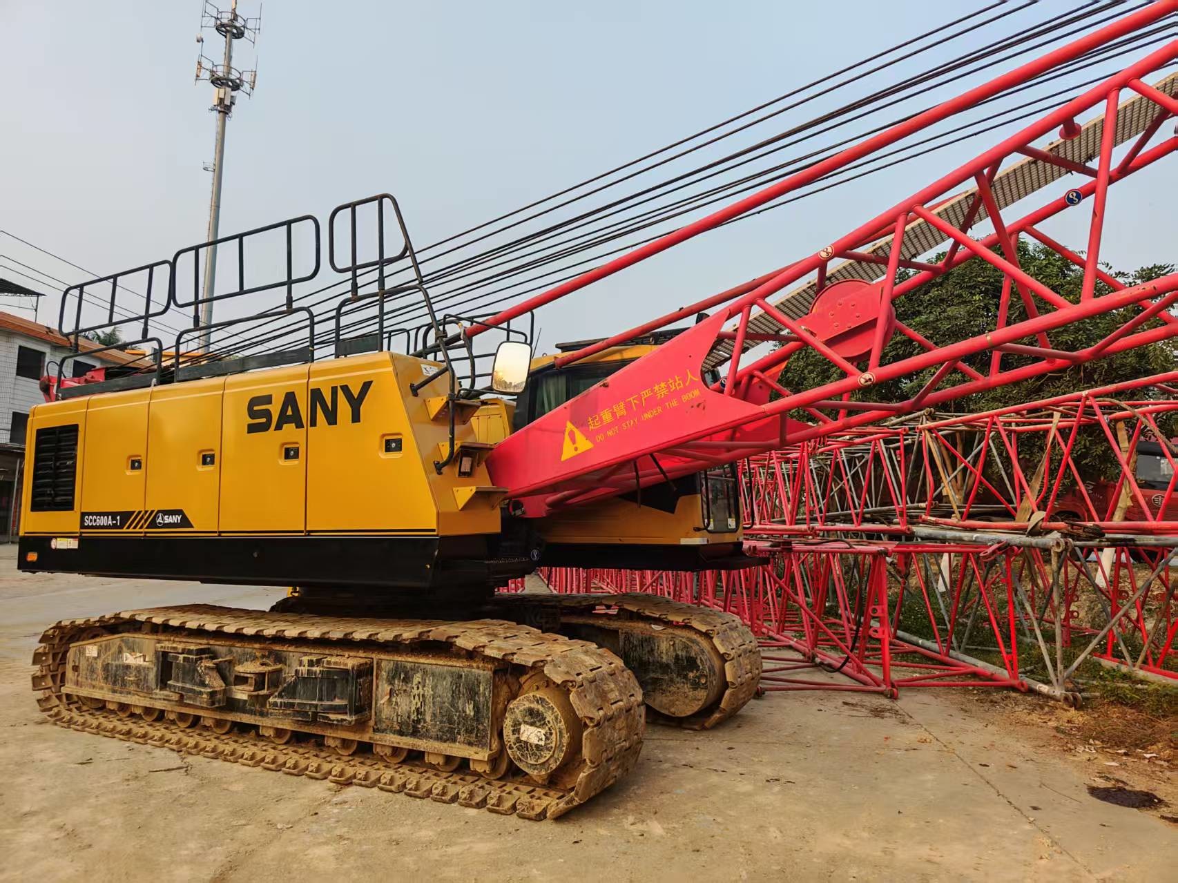 Used 60ton Lifting Capacity Hoist Crane , Crawler Crane for Sale