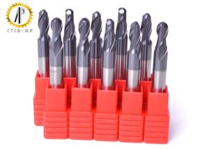 China Small Diameter Cnc End Mill Bits , Carbide Ball Nose End Mill For Aluminum factory
