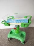 ABS Two Cranks Tilting Adjustable OEM Hospital Baby Crib