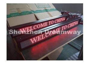 China 4 mm Pixel Pitch Indoor Single Red LED Moving Message Display 768mm x 64 mm factory