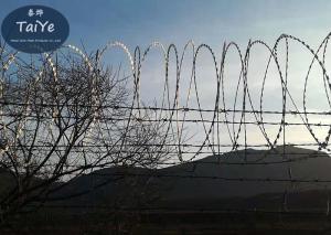 China Strong BTO 22 Razor Wire Type Razor Blade Wire Fence Price Per Roll factory