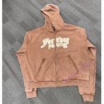 500 Gsm Thick Cotton Zipper Pockets Patched Embroidery Hoodie Men Lined Custom