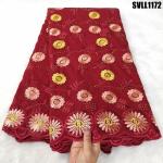100% thick cotton lace fabric high quality latest embroidered swiss voile lace