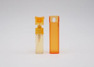 China Green Orange Square Plastic 10ml Travel Perfume Atomiser Bottle factory