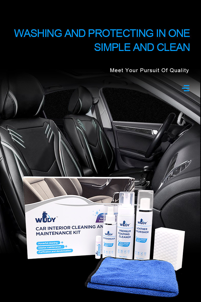 600g Car Interior Care Kit Leather Protection Cream Nourisher Deodorizer
