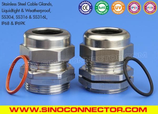 SS304, SS316 & SS316L Stainless Steel PG9 Cable Gland, IP68 Hermetic Electrical