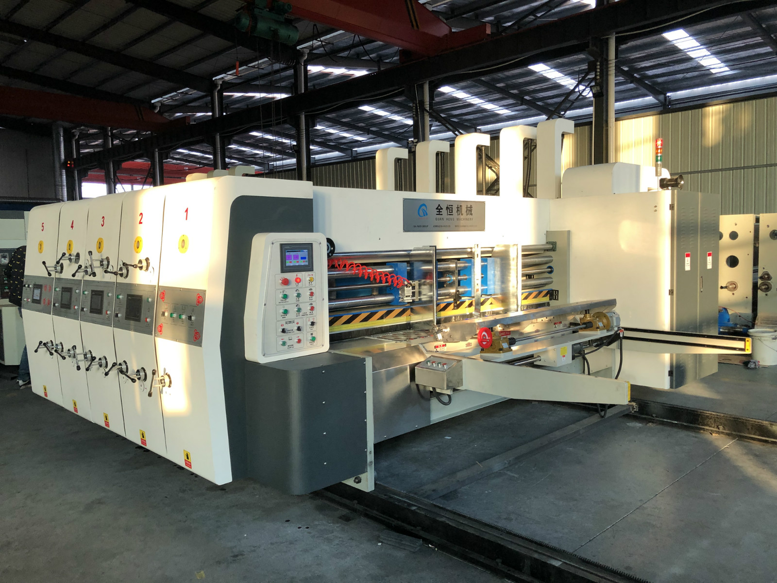 Automatic Three Colors Printer Die cutter with RS4 attachment machine