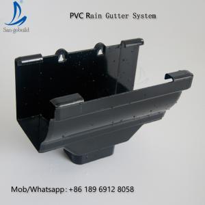 China Cheap Price Anti-Corrosion Roofing Plastic Rain Water Gutter Pvc Gutter Drop Outlet factory