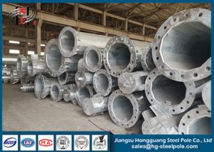 China Octagonal Steel Tapered 25-45FT Power Transmission Poles Q345 NEA Standard factory