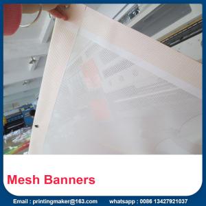 China Mesh Printed PVC Banners With Metal Eyelets factory