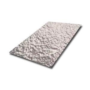 China Newest Design 304 Hammered Stainless Steel Sheet for Ceiling and Wall Panels factory