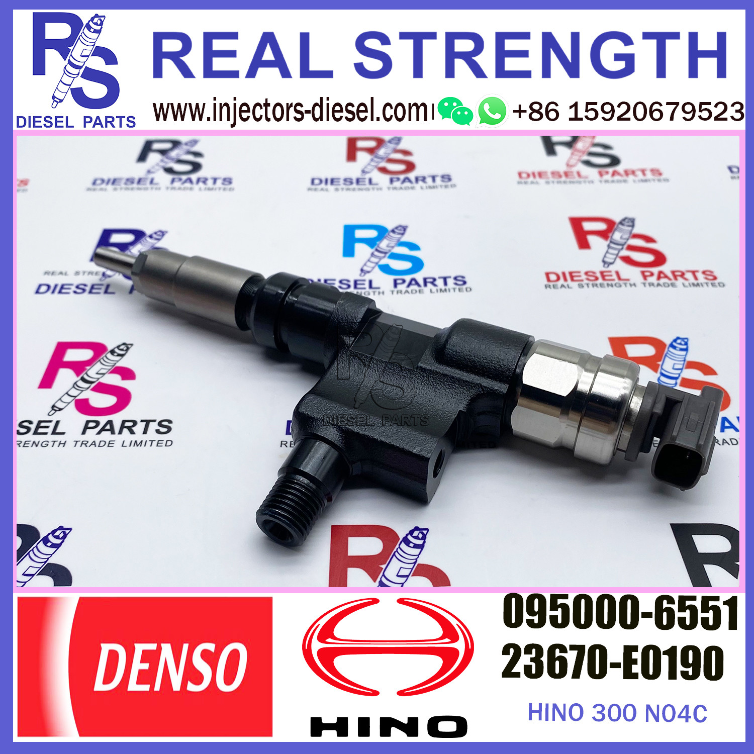 original injector 095000-6550 095000-6551 For HINO 300 N04C 23670-E0190 23670-78140