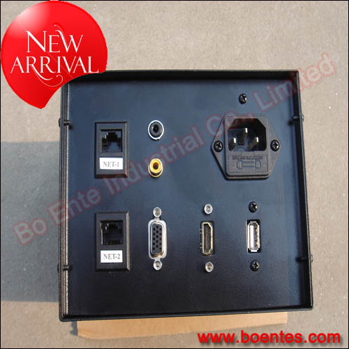 Factory Supply Desktop Pop Up Connector with VGA +RJ45 for Meeting Table