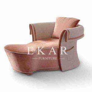China Modern Design Fabric Velvet European Style Chaise Lounge Chair W005B19 factory