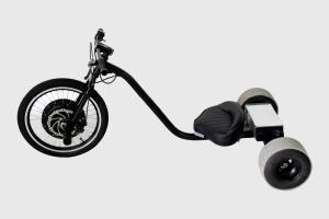 China 500W Kart Shape Drift Electric Tricycles / Black Motorized Tricycles For Adults factory
