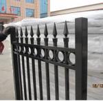 Customized Black Zinc Steel Metal Garrison Fence Panels Maintenance Free