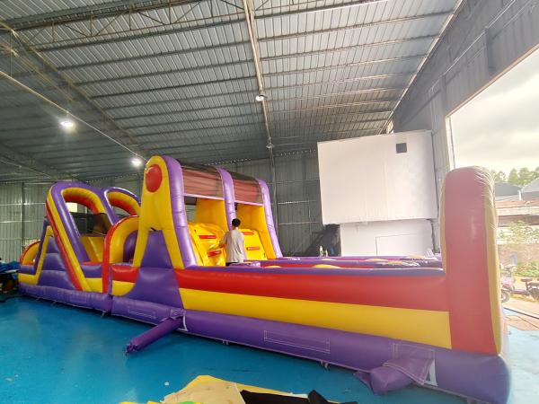 Pvc Tarpaulin Inflatable Obstacle Courses Outdoor Backyard Fun Run Sport For