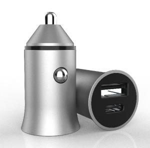China Dual Port FCC ROHS 5V2.4A 18W USB C Car Chargers factory