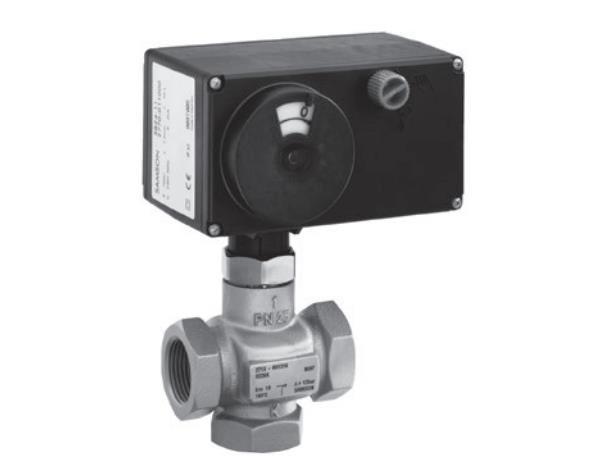 Heating / Ventilation / Air Pneumatic Control Valve , Steel 3 Way Pneumatic