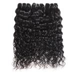 Water Wave Indian Weft Hair Extensions / Human Hair Weave For Black Women