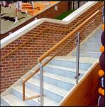 Transparent Balcony Glass Balustrade , Outdoor 10mm Tempered Glass Balcony Fence