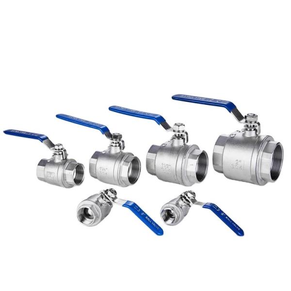 Manual Stainless Steel 201/304 2PC Ball Valve for Heavy Duty Industrial