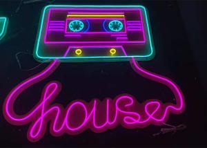 China Transparent Acrylic 200cm EU Plug LED Neon Signs factory