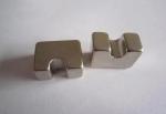 Ni Cu Ni Coating N38 NdFeB Magnet Block Special Shaped For Hardware Machinery