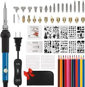 China 102PCS 900M Soldering Tips 60W 14cm Length Wood Burner Tools factory