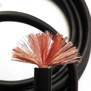 China Oilproof Antiwear Copper Welding Cable , Ozone Resistant Electric Welding Wire factory